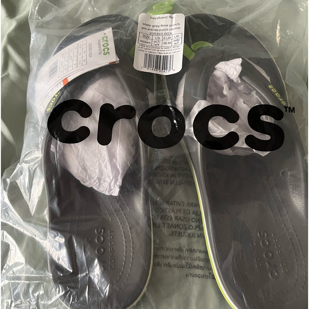 Croc flip flops